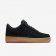 NIKE AIR FORCE 1 07 SUEDE Black/Gum Medium Brown/Metallic