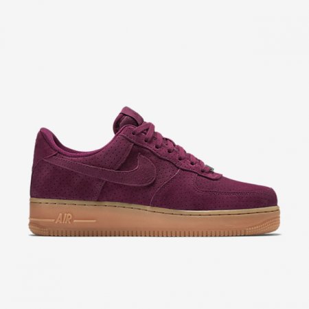 NIKE AIR FORCE 1 07 SUEDE Deep Garnet/Gum Medium Brown/Metallic