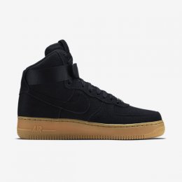 NIKE AIR FORCE 1 HIGH SUEDE Black/Gum Medium Brown/Black