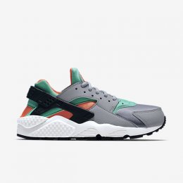 Nike Air Huarache Wolf Grey/Total Orange/Summit White/Green