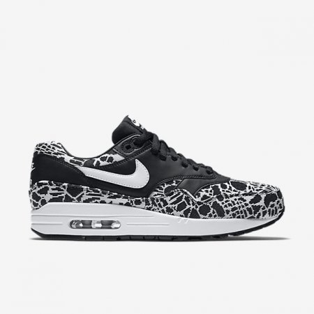 NIKE AIR MAX 1 JACQUARD Black/Metallic Silver/White