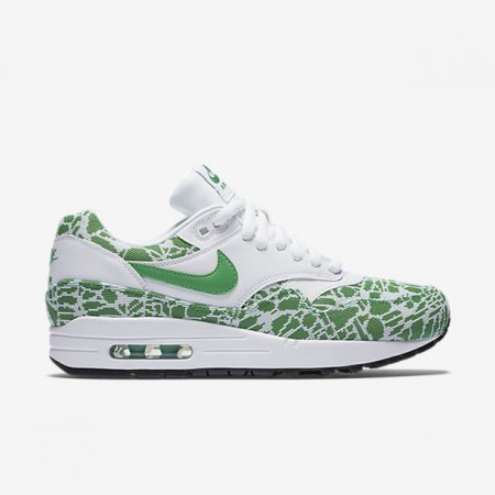 NIKE AIR MAX 1 JACQUARD White/Black/Spring Leaf
