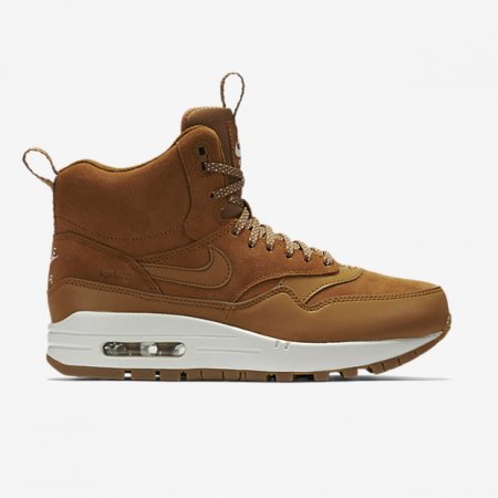 NIKE AIR MAX 1 MID WATERPROOF Tawny/Sail/Gum Medium Brown/Tawny