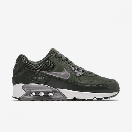 NIKE AIR MAX 90 LEATHER Carbon Green/Sequoia/Sail/Metallic Pewter