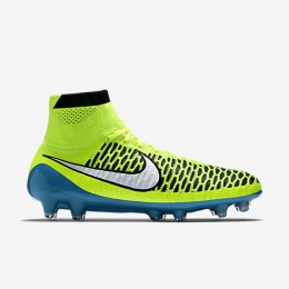 NIKE MAGISTA OBRA FG Volt/Blue Lagoon/Black/White