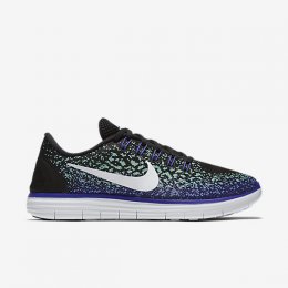 NIKE FREE RN DISTANCE Black/Green Glow/Persian Violet/White