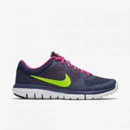 NIKE FLEX RUN 2015 Midnight Navy/Pink Foil/White/Volt