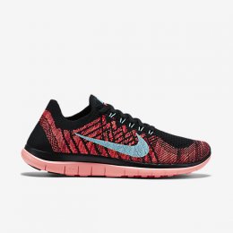 Nike Free 4.0 Flyknit Black/Gym Red/Bright Crimson/Light Aqua