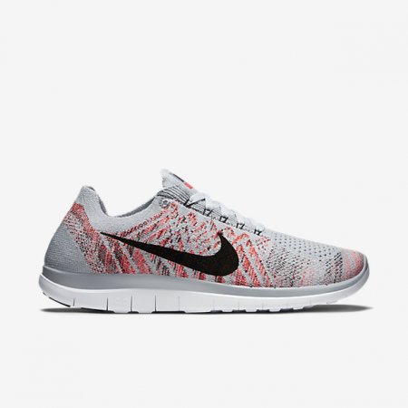 NIKE FREE 4.0 FLYKNIT Wolf Grey/Hyper Orange/White/Black