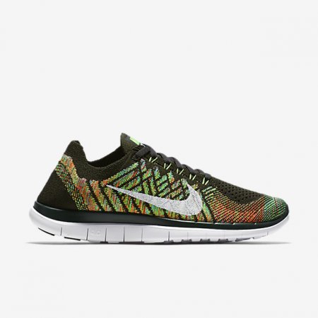 NIKE FREE 4.0 FLYKNIT Sequoia/Polarized Blue/Hyper Orange/White