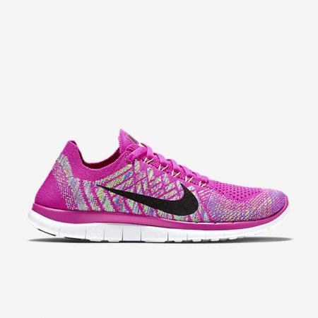 Nike Free 4.0 Flyknit Fuchsia Flash/Aluminum/Persian Violet/Black