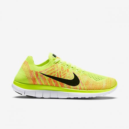 Nike Free 4.0 Flyknit Volt/White/Laser Orange/Black