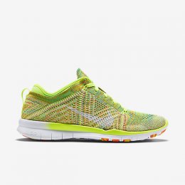 Nike Free TR 5 Flyknit Volt/Hot Lava/White