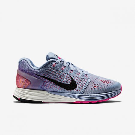 NIKE LUNARGLIDE 7 Light Armory Blue/Bright Citrus/Pink Pow/Black