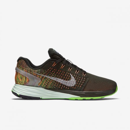 NIKE LUNARGLIDE 7 FLASH Sequoia/Voltage Green/Hyper Orange/Reflect Silver