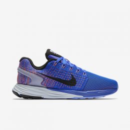 NIKE LUNARGLIDE 7 FLASH Racer Blue/Hyper Orange/Chalk Blue/Black