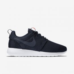 NIKE ROSHE ONE MOIRE Obsidian/White/Bright Mango/Obsidian