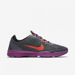 NIKE ZOOM FIT Dark Grey/Vivid Purple/Hyper Orange