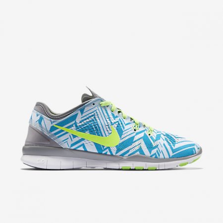Nike Free TR 5 Print Cool Grey/Blue Lagoon/Clearwater/Flash Lime