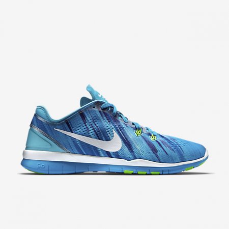 Nike Free TR 5 Print Clearwater/Blue Lagoon/Flash Lime/White