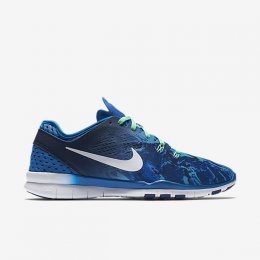 NIKE FREE TR 5 PRINT Soar/Deep Royal Blue/Green Glow/White