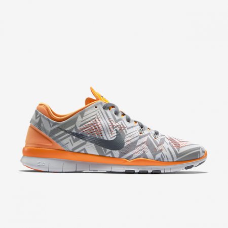Nike Free TR 5 Print Bright Citrus/Cool Grey/White/Metallic Cool Grey