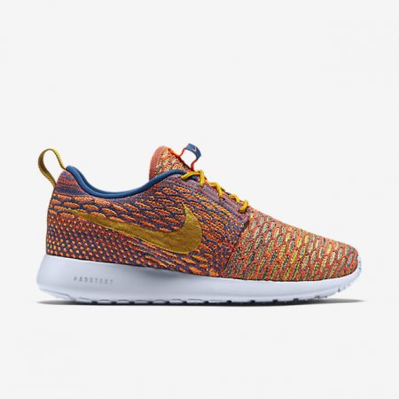 NIKE ROSHE FLYKNIT Brigade Blue/Sunset Glow/Hyper Orange/Dark Citron
