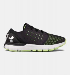 UA SpeedForm Europa — 2E Black / Quirky Lime