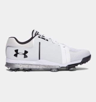 Take your golf game to the next level with the UA Tempo Sport White / Metallic Silver shoes.