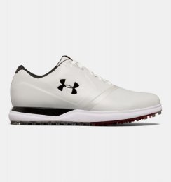 UA Performance Spikeless — Wide White / Black