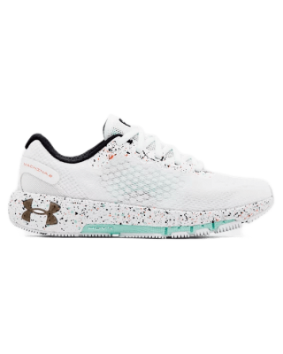The Women\'s UA HOVR Machina 2 Paint Splatter Running Shoes gives you energy return and the speed of a Pebax® propulsion plate.