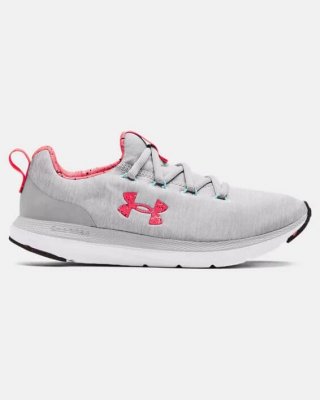 The UA Charged Impulse SP Paint Splatter Running Shoes are color Halo Gray / Brilliance and style Under Armour 3024608-101. Feel the secure hug of an airy mesh upper.