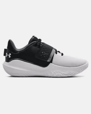 The Unisex UA Flow FUTR X Team Basketball Shoes are color Black / White and style Under Armour 3025067-001. Mesh upper for lightweight breathability​.
