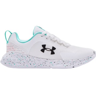 Very comfortable. Excellent walking shoes. Walk two to three miles daily and these UA Essential Paint Splatter Wide Running shoes support the walk.