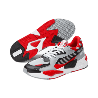 Save: 35% off. The Men\'s Puma RS-Z Red Campus Shoes Quarry-Puma Black-High Risk Red-Puma White 383646-01.