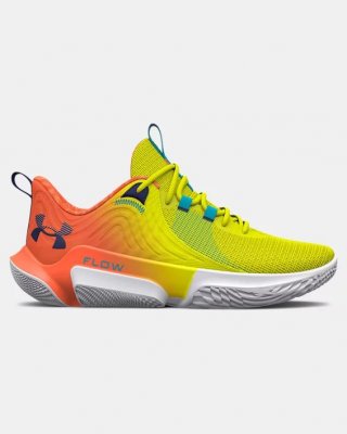 $120.00 Sale: $76.68 Save: 36% off. UA Flow FUTR X 2 E24 Basketball Shoes Panic Orange / Yellow Ray. The UA Flow cushioning is totally rubber-free, so it\'s lighter.