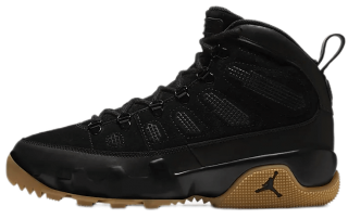Air Jordan 9 Retro NRG Boots: Leather and suede construction for comfortable containment.