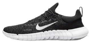 Experience barefoot-like running with Nike Free Run 5.0, featuring a breathable knit upper, durable rubber outsole, and Flywire technology for a secure fit.