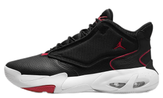 Jordan Max Aura 4: Genuine leather, synthetic leather and polyester combine in the upper for exterior cushioning.