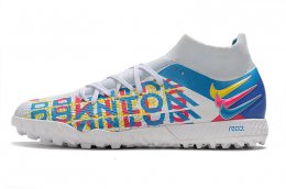 Nike React Phantom GT Dynamic Pro TF White Blue Shoes