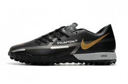 Nike React Phantom GT Pro TF Black Silver/Gold
