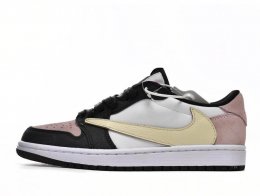 Pink Black And White Jordan 1