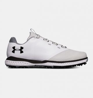 UA Fade RST On Sale in our Men\'s Golf Cleats & Spikes Final Markdowns department. Style 3000399-100 and Price $120.00 Holiday Sale. who makes under armor.