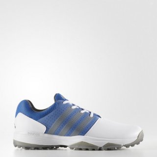 Elevate your golf game with adidas 360 Traxion Shoes White - lightweight, water-repellent, and designed for stability and comfort on the greens.