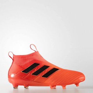 The adidas ACE 17+ Purecontrol FG Cleats in vibrant orange for ultimate control on the field.