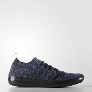 The adidas TERREX Parley DLX Boat Shoes in blue offer lightweight, a Traxion outsole for enhanced grip, and a sustainable upper made from Parley Ocean Plastic.