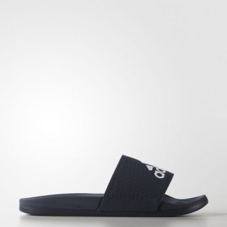 adidas adilette Supercloud Plus Slides, featuring a mixed-material synthetic upper and an extra-soft SUPERCLOUD PLUS contoured PU footbed.