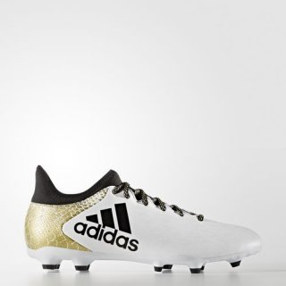 Achieve high-speed chaos on firm ground and artificial grass with adidas X 16.3 FG Football Cleats, providing a Ideal fit.