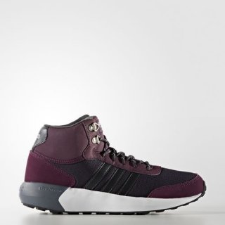 Stay warm and stylish with the adidas Cloudfoam Race Winter Shoes, featuring two-tone knit mesh, D-rings, and cloudfoam cushioning.