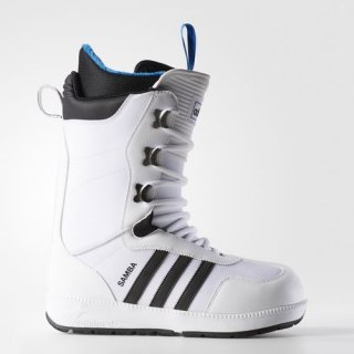 Experience the Ideal blend of style and performance with adidas The Samba Snowboarding Boots, inspired by the iconic Samba soccer shoe.